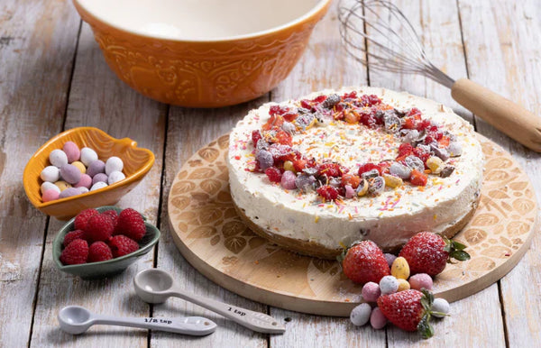 No-Bake Easter Egg Cheesecake