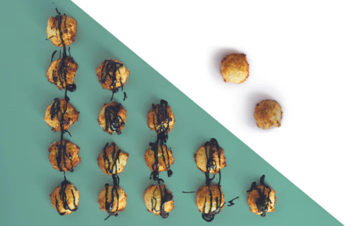 Chocolate Drizzle Coconut Macaroons