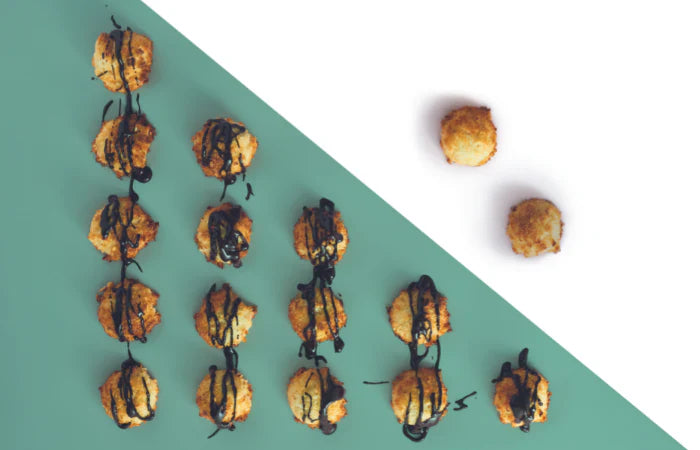 Chocolate Drizzle Coconut Macaroons