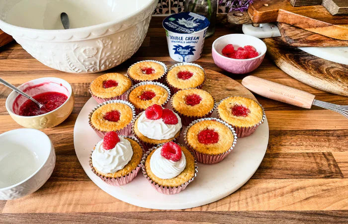 Raspberry & White Chocolate Muffins