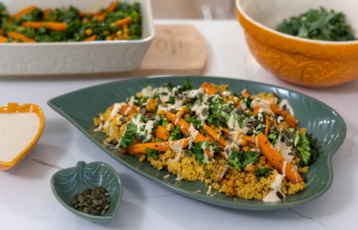 Shereen's Ras el Hanout Roasted Carrots and Chickpeas