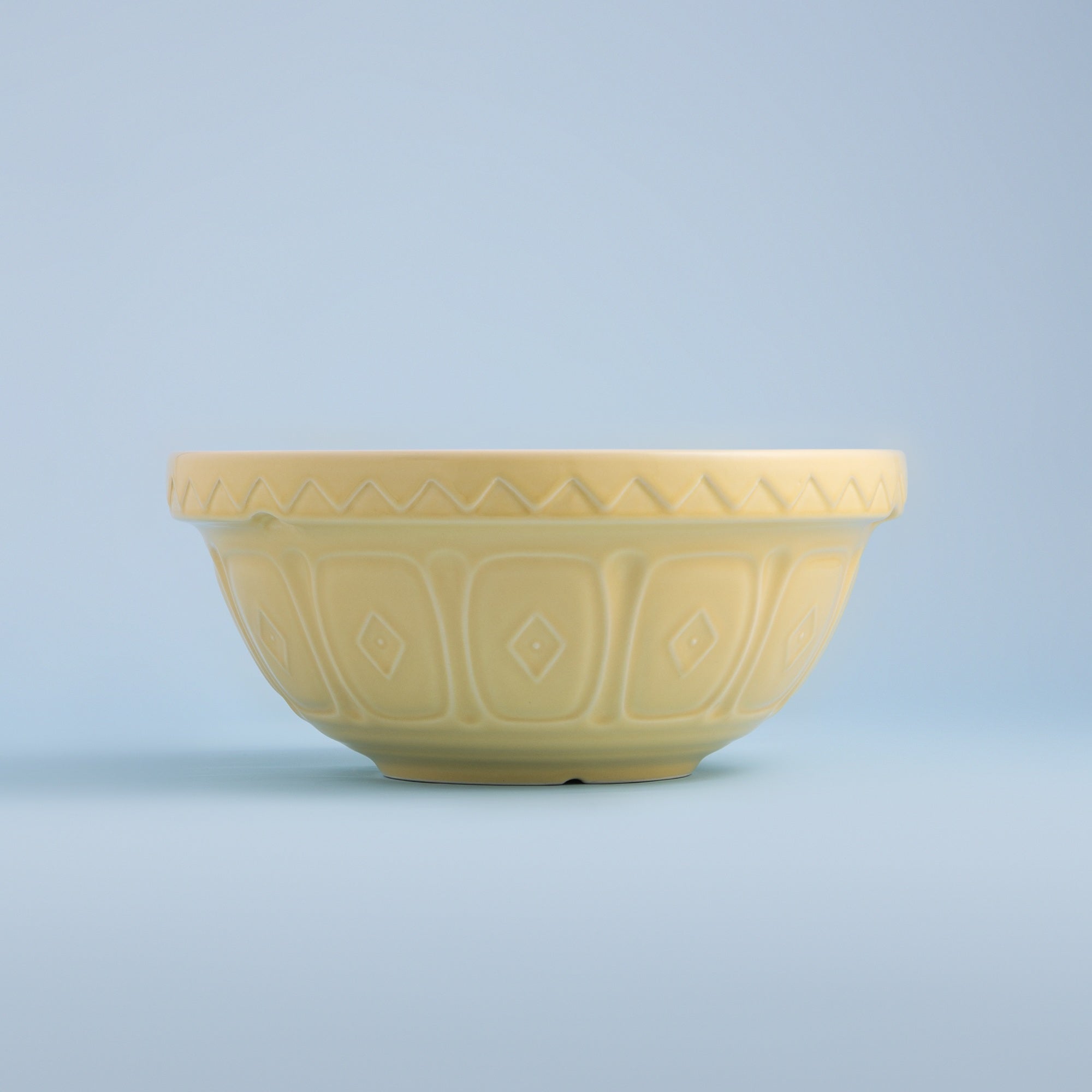 Butter Yellow Mixing Bowl, 26cm / 2.7 Litre - Earthenware