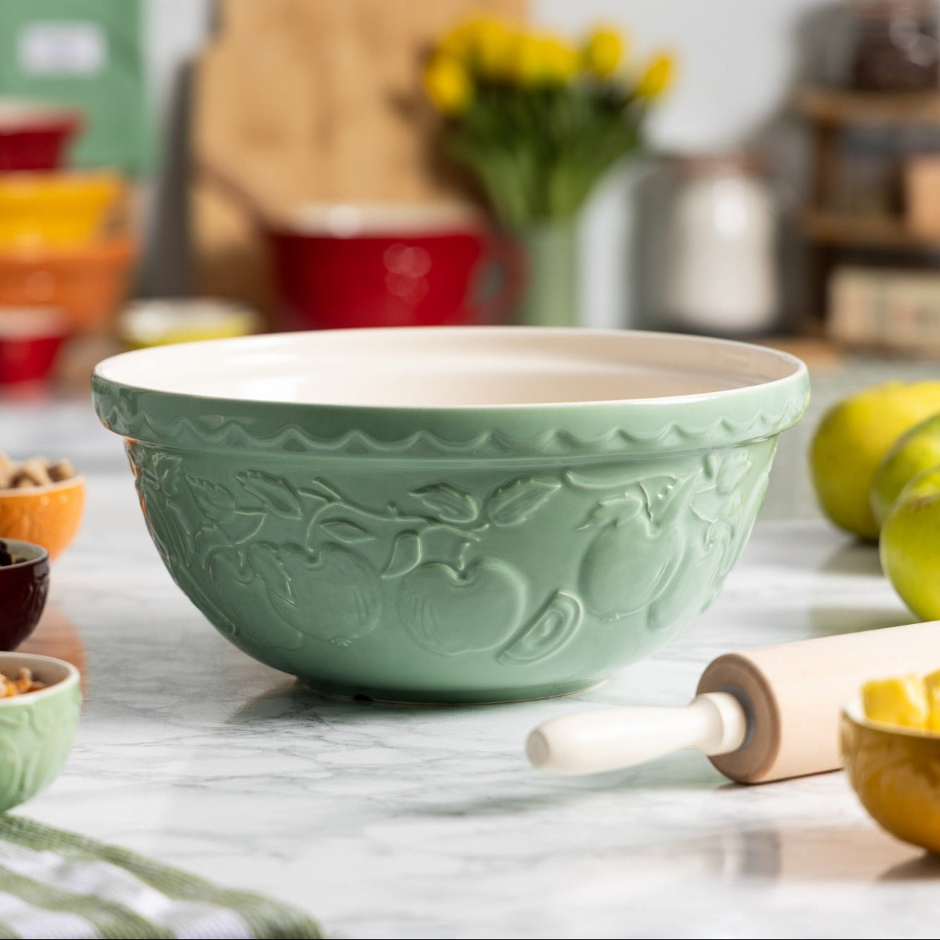 Fruits Green Apple Mixing Bowl - 4 Litre / 29cm