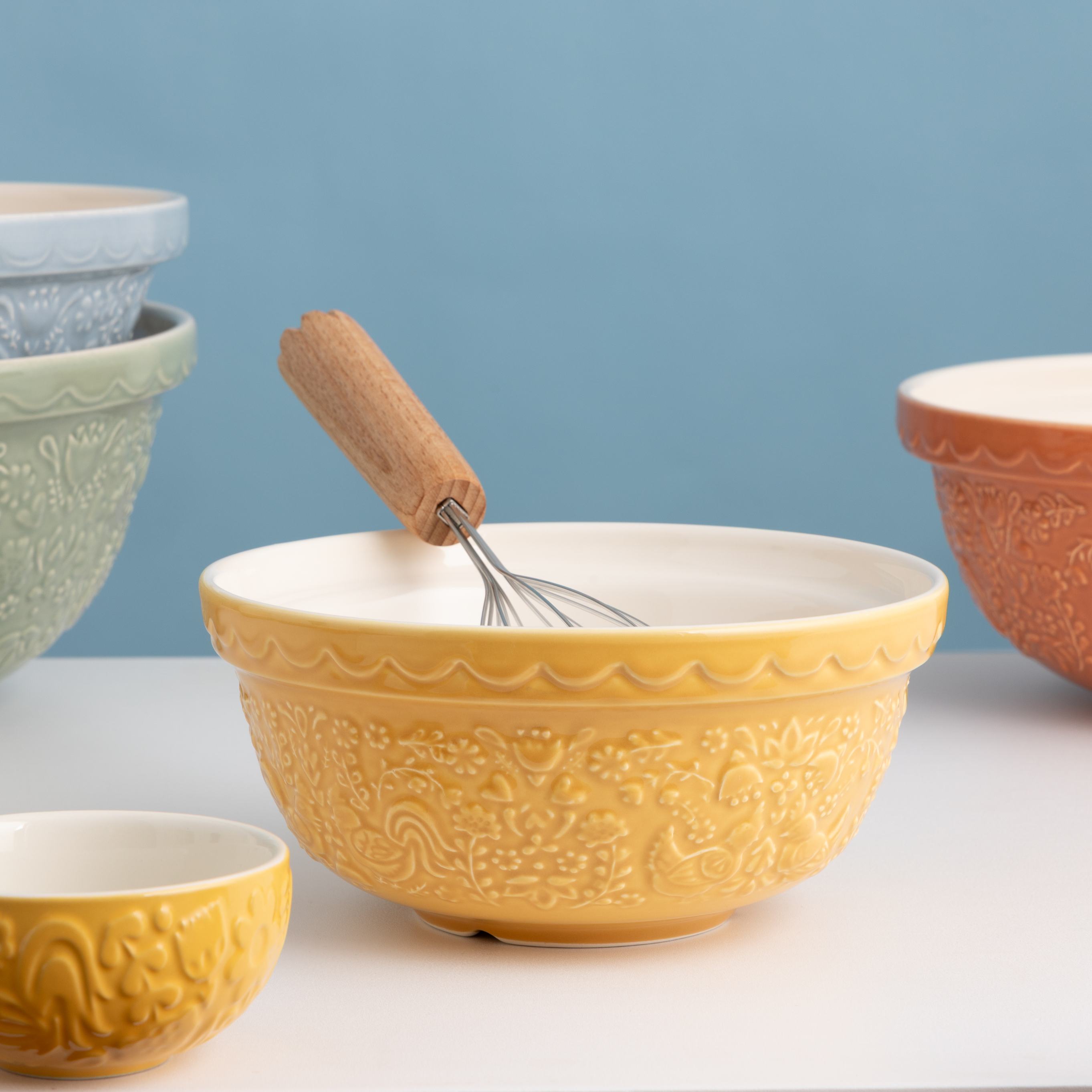 Home To Roost Yellow Hen Mixing Bowl - 1.1 Litre / 21cm