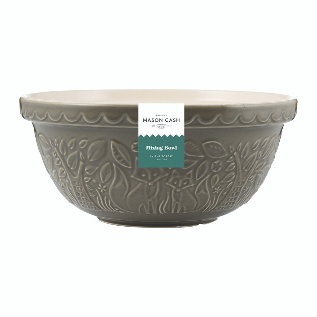 In The Forest Fox Grey Mixing Bowl, 29cm/ 4 Litre