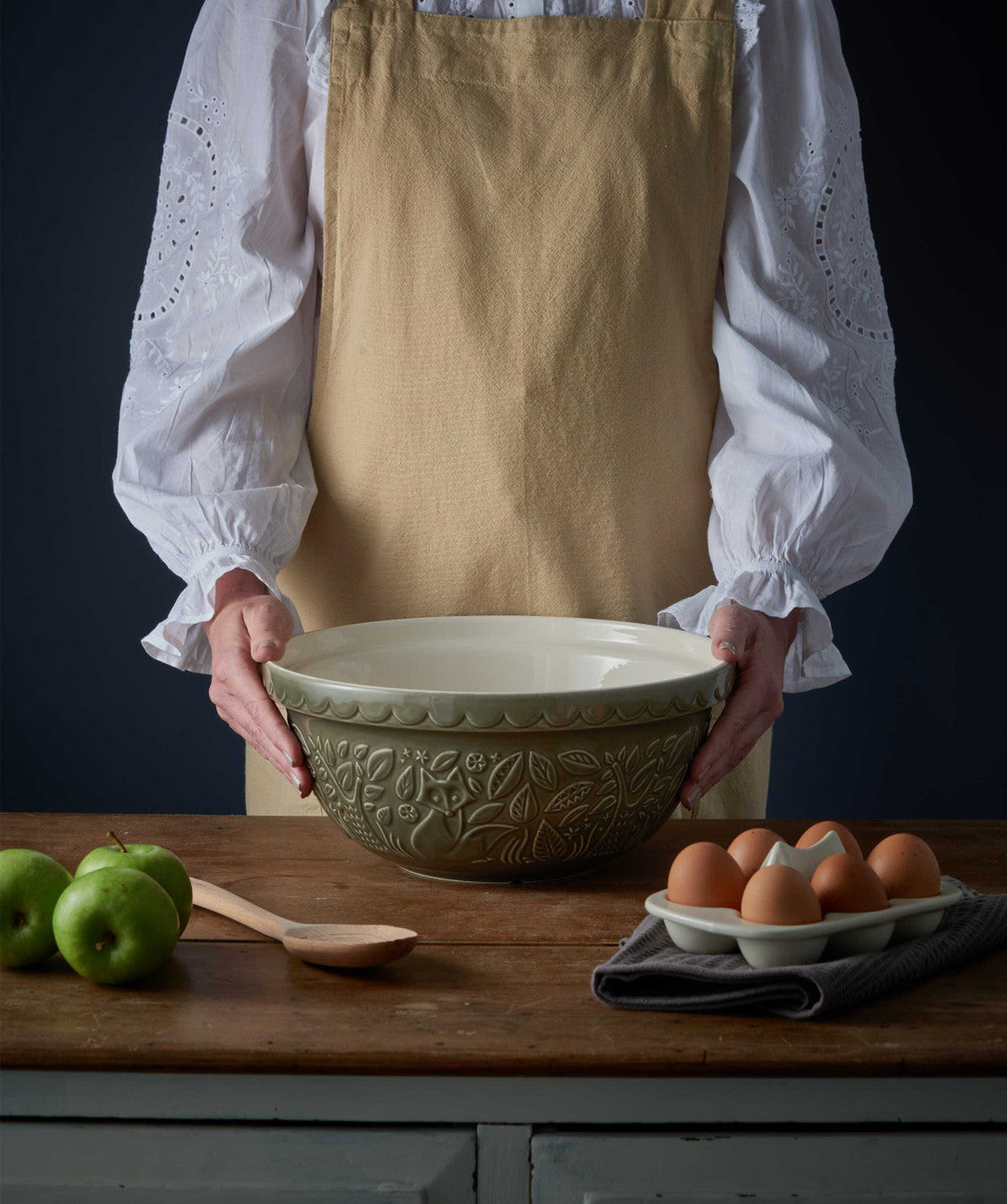 In The Forest Fox Grey Mixing Bowl, 29cm/ 4 Litre