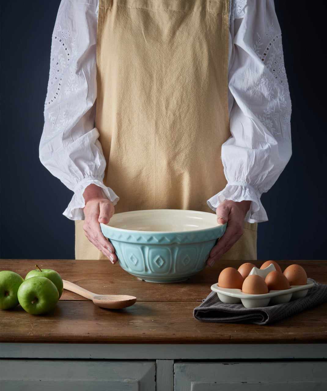 Powder Blue Colour Mixing Bowl, 24cm / 2 Litre