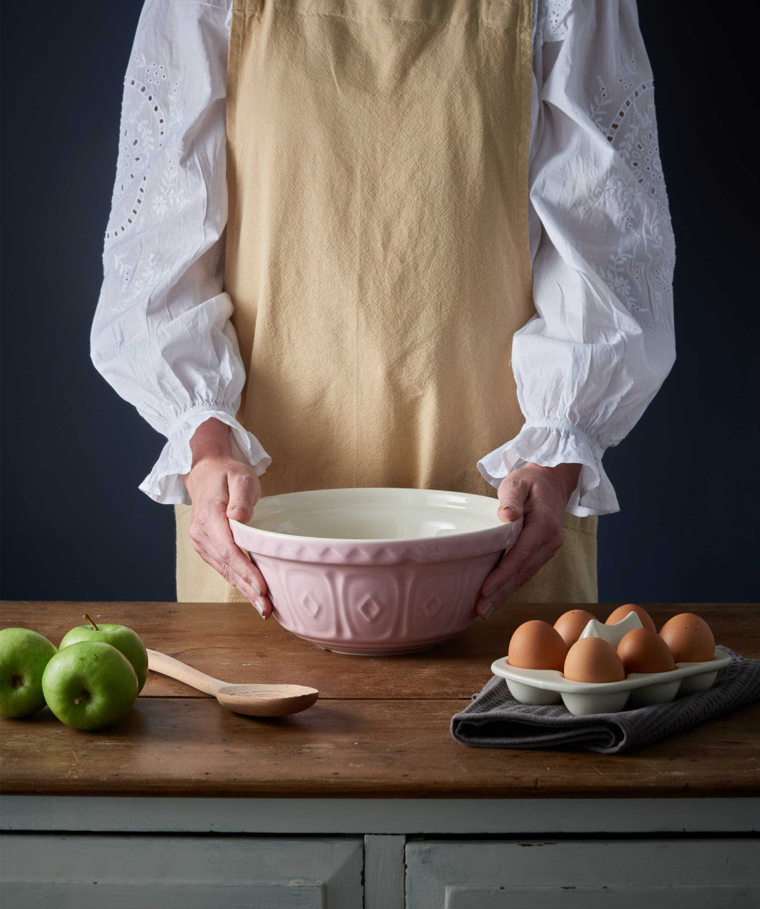 Powder Pink Colour Mixing Bowl, 24cm/2 Litre