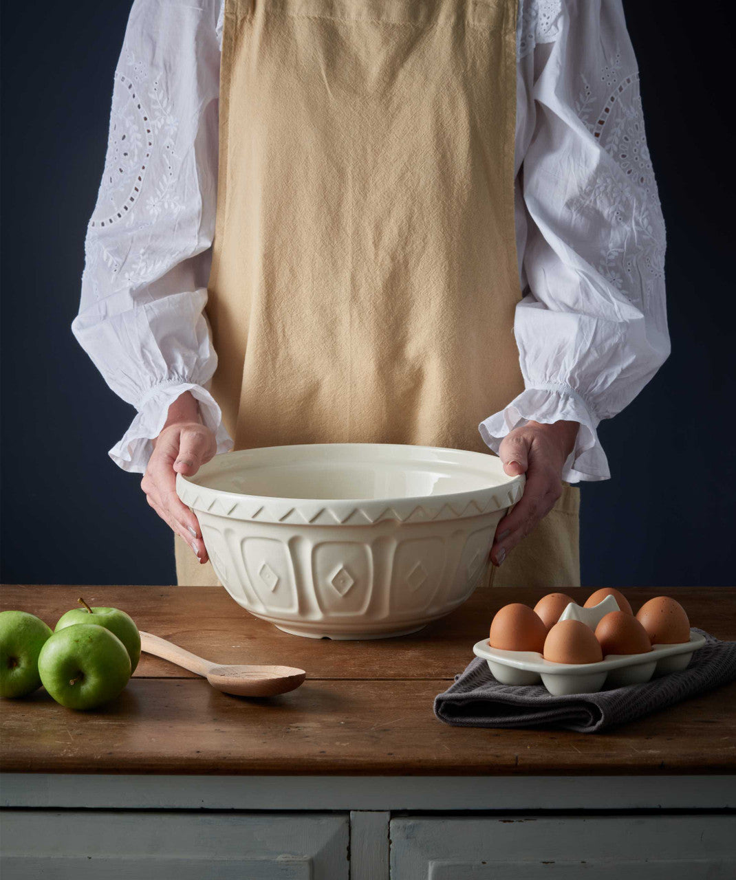 Cream Colour Mixing Bowl, 29cm/4 Litre
