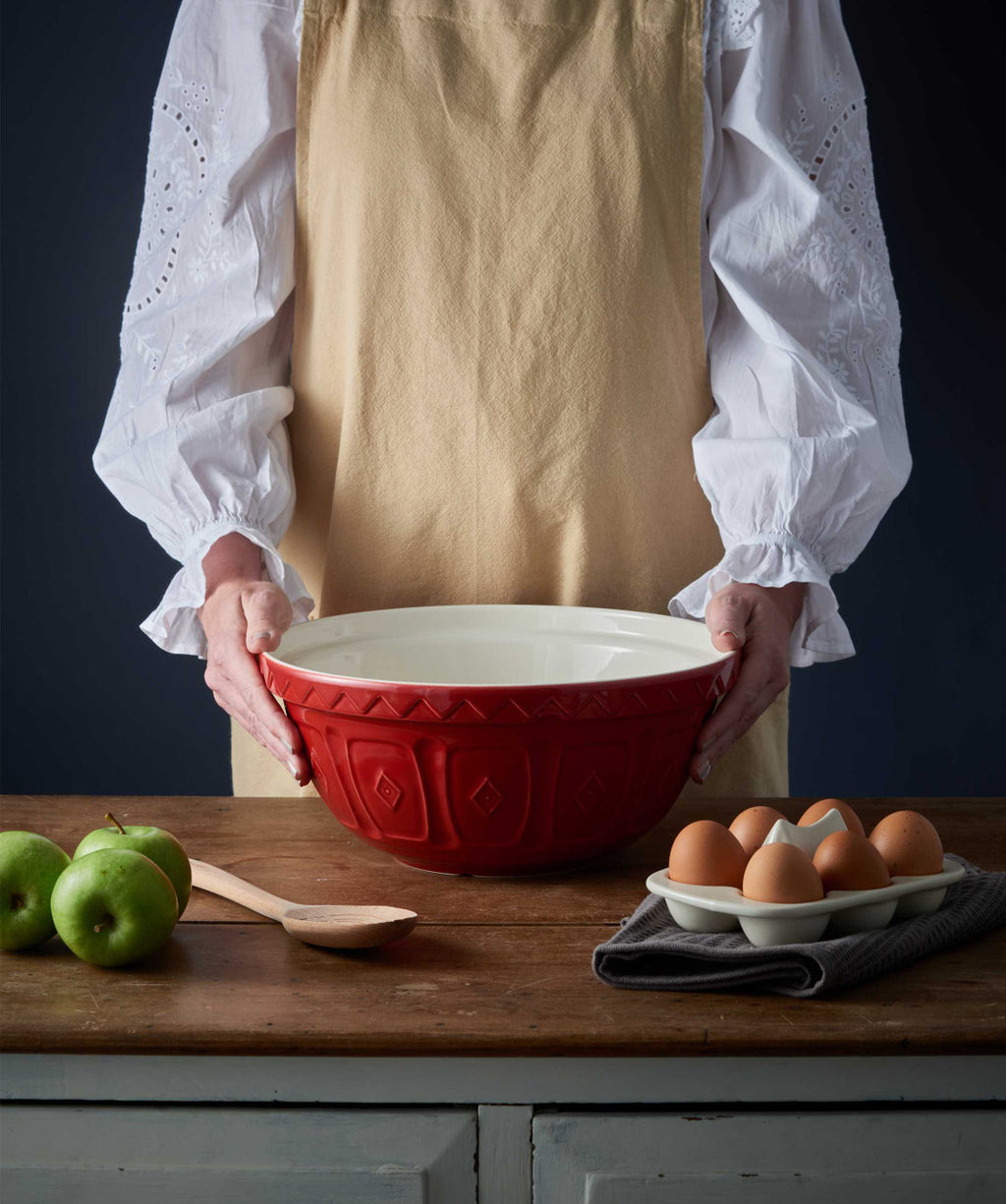 Red Colour Mixing Bowl, 29cm/4 Litre