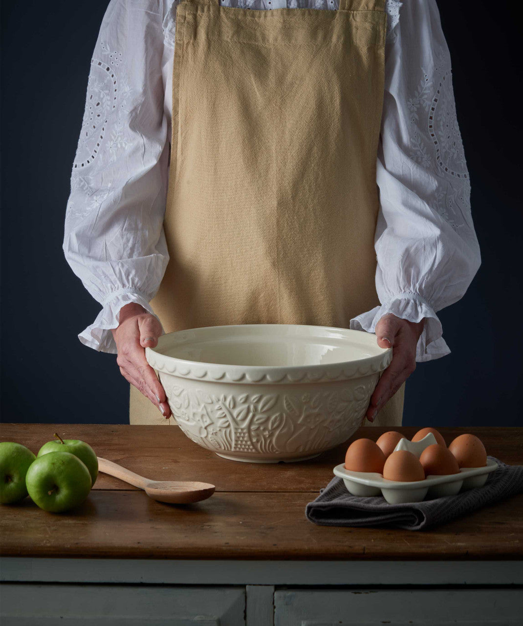 In The Forest Fox Cream Mixing Bowl, 29cm/ 4 Litre
