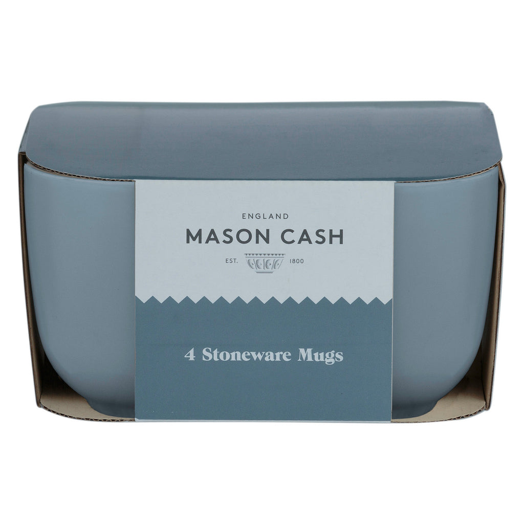 Classic Collection Grey Set of 4 Mugs, 400ml