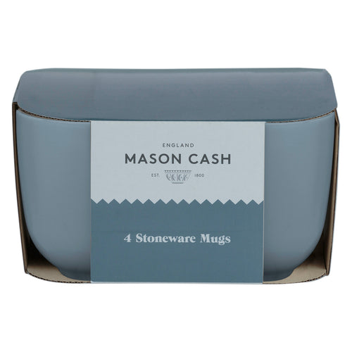 Classic Collection Grey Set of 4 Mugs, 400ml