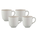 Classic Collection Cream Set of 4 Mugs, 400ml