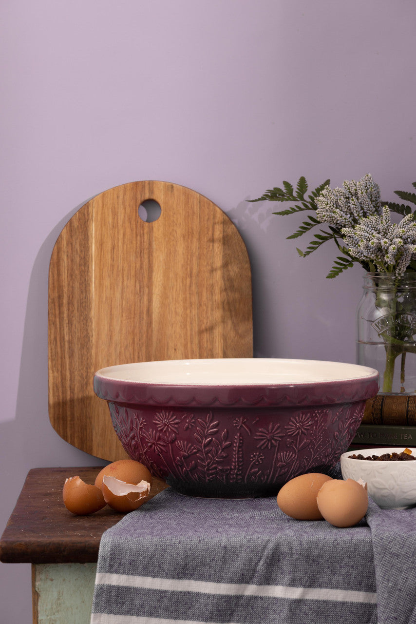 In The Meadow Purple Daisy Mixing Bowl, 26cm / 2.7 Litre