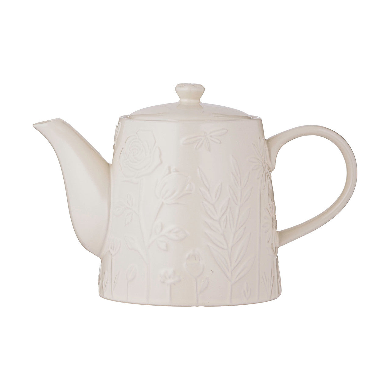 In The Meadow Cream Teapot, 15 x 23 x 13cm / 800ml