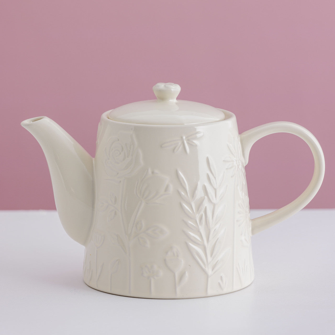 In The Meadow Cream Teapot, 15 x 23 x 13cm / 800ml