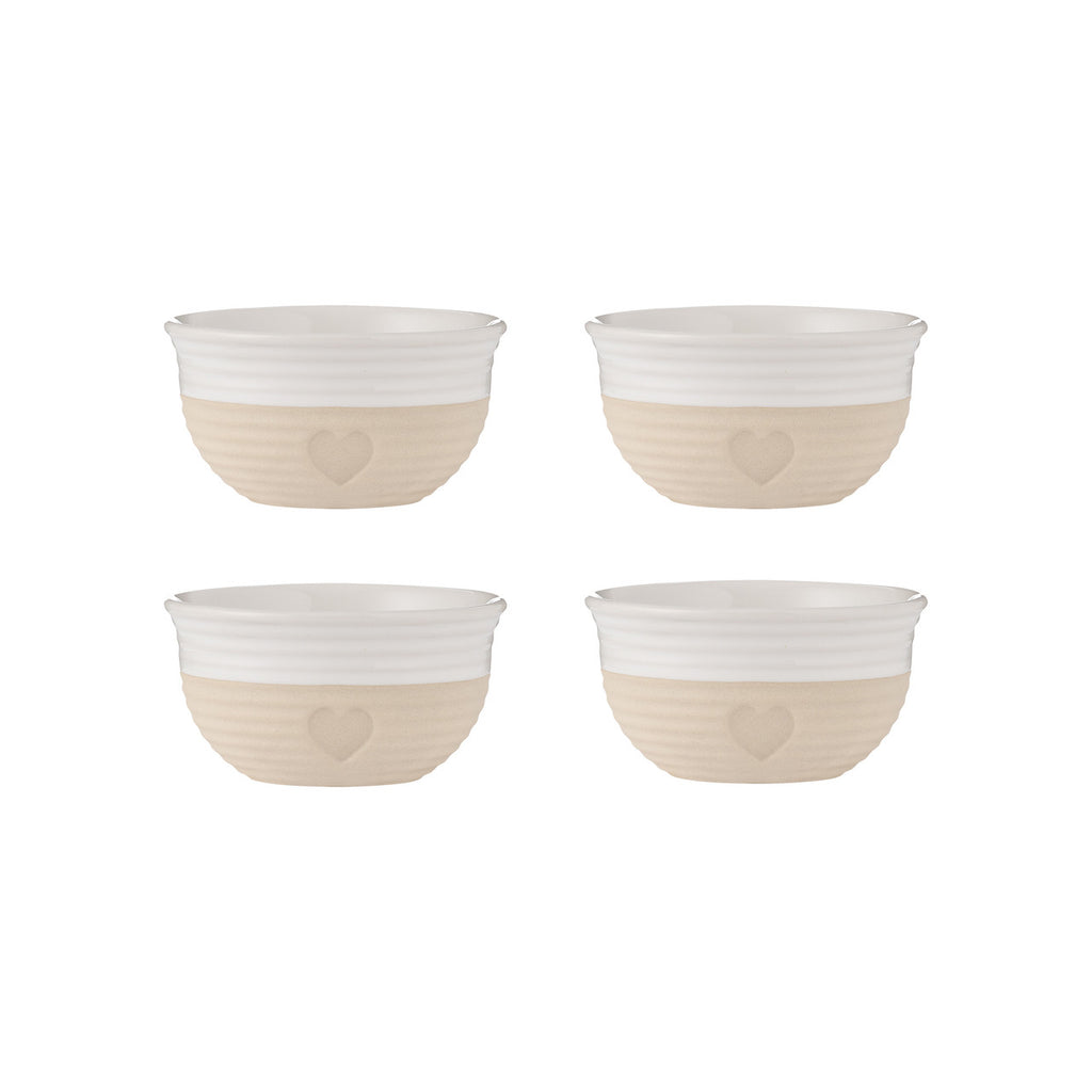 Rustic Charm Set of 4 Mini Bowls, 9.5 x 5cm / 150cm