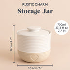 Rustic Charm Storage Jar, 12 x 12.7cm / 700ml