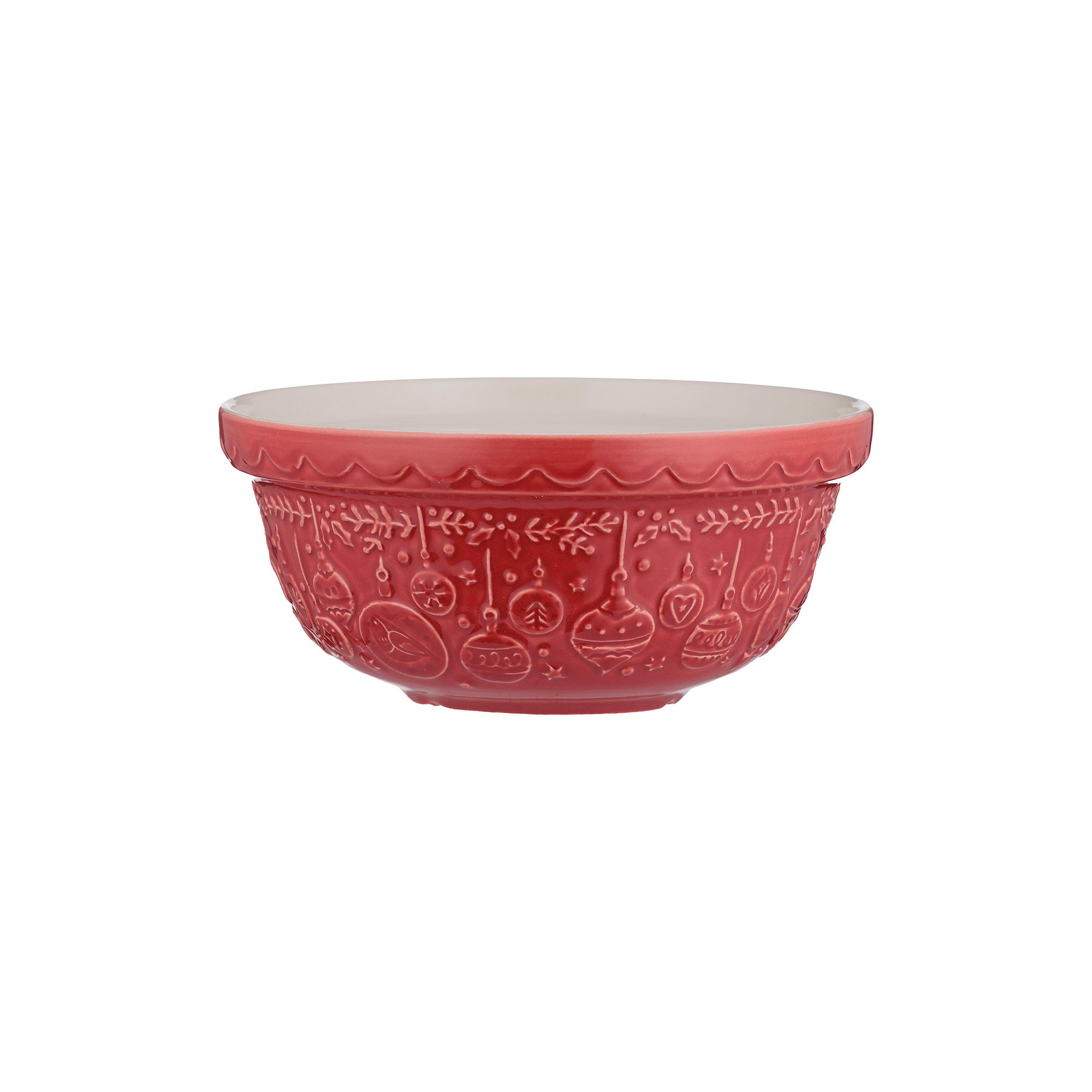 Deck The Halls Red Mixing Bowl - 1.1 Litre / 21cm