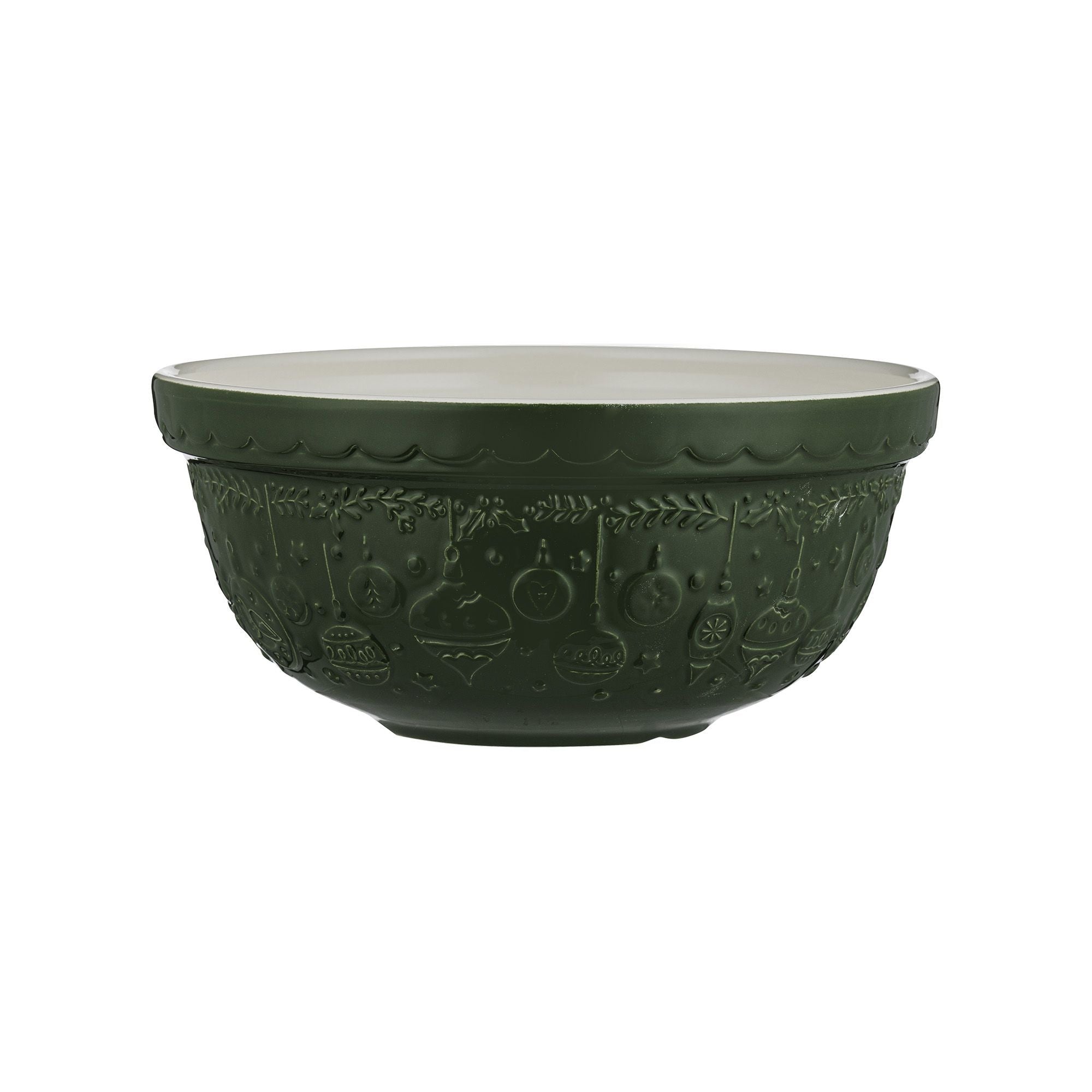 Deck The Halls Green Mixing Bowl - 2 Litre / 24cm