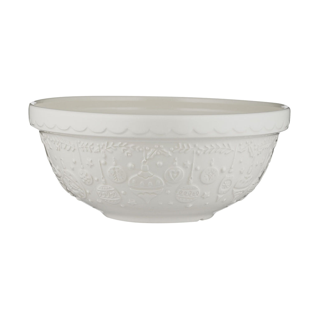 Deck The Halls Cream Mixing Bowl - 2.7 Litre / 26cm