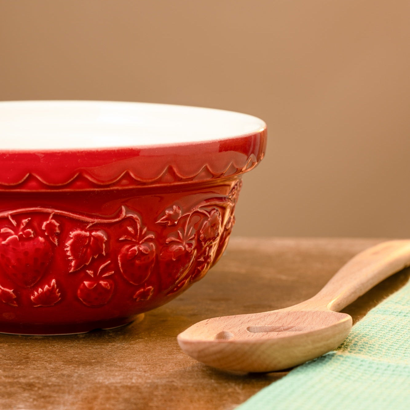 Fruits Strawberry Red Mixing Bowl - 1.1 Litre / 21cm