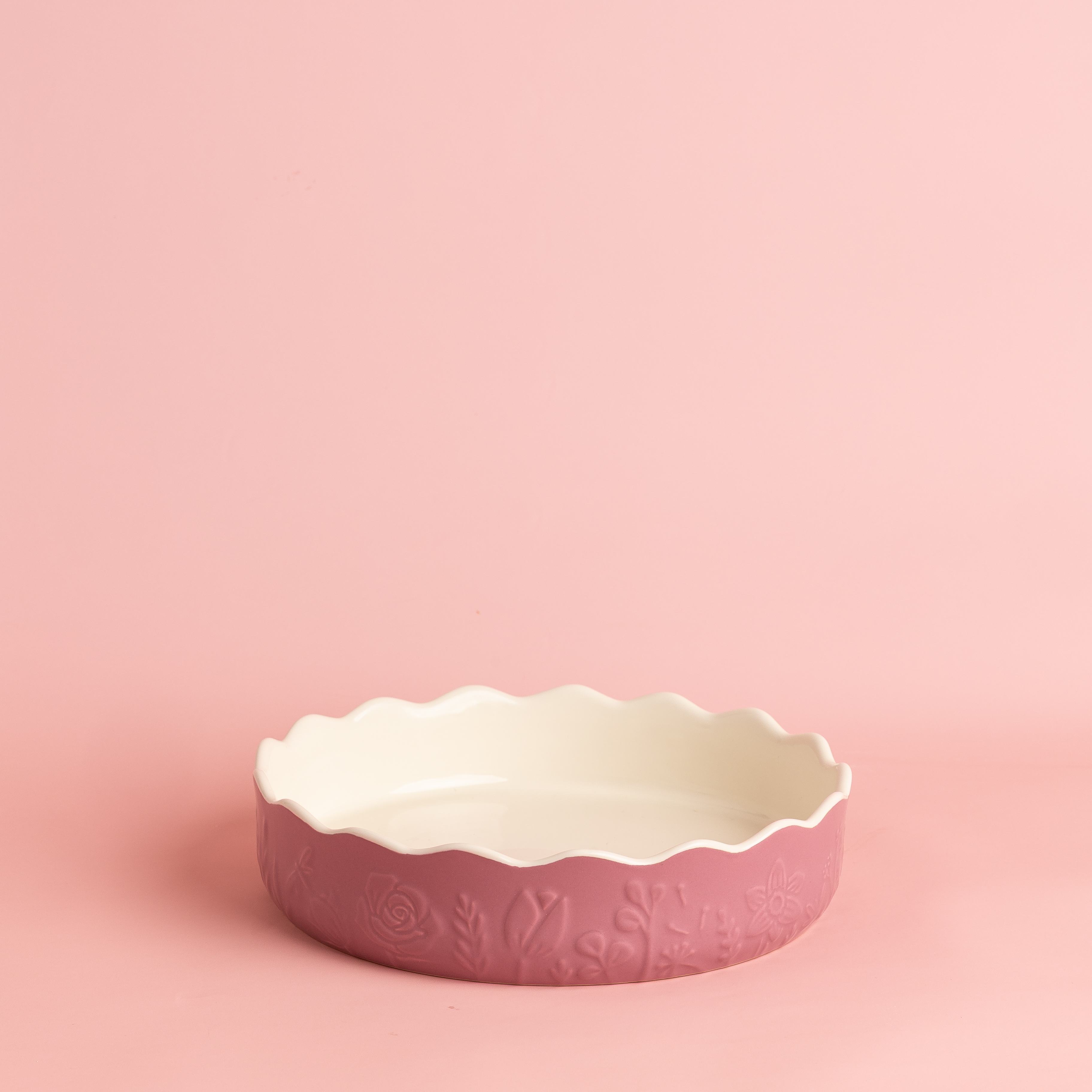 In The Meadow Pink Pie Dish - 900ml / 23cm