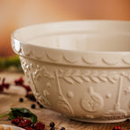 Deck The Halls Cream Mixing Bowl - 2.7 Litre / 26cm