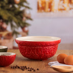 Deck The Halls Red Mixing Bowl - 1.1 Litre / 21cm